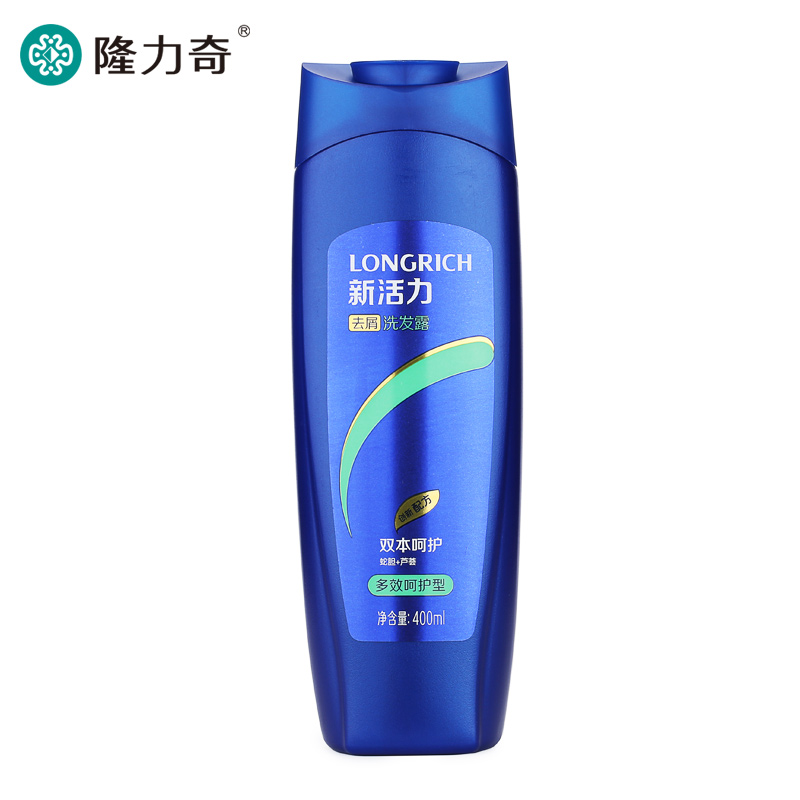 隆力奇新活力去屑洗发水200ml*1瓶多效呵护芦荟洗发液止痒洗发露