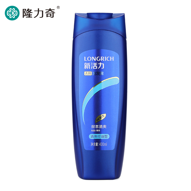 隆力奇400ml新活力去屑洗发水 清爽控油型 正品包邮洗头膏洗头水